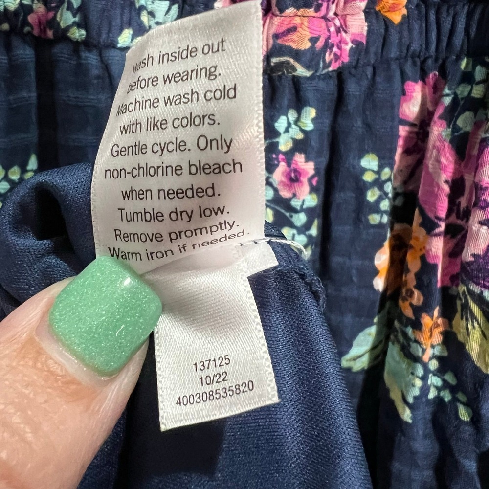LC Lauren Conrad Ruffled Wrap Maxi Dress Blue Size Small CottageCore Cottage - Picture 10 of 11